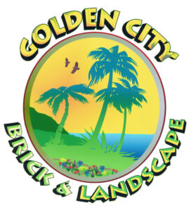 Golden City Brick & Landscape Logo